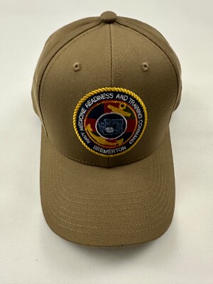 The Corps Navy Medicine Unit Bremerton Logo Beige Baseball Cap Hat One Size