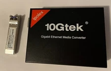 IPOLEX A7S2-33-1GX1GT-SFP/GT3 10GTEK SFP MEDIA CONVERTER WITH SFP TRANSCEIVER