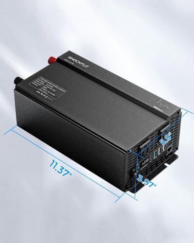 1000W Car RV Power Inverter DC 12V To AC 110V Pure Sine Wave Converter w/Remote - Picture 7 of 8