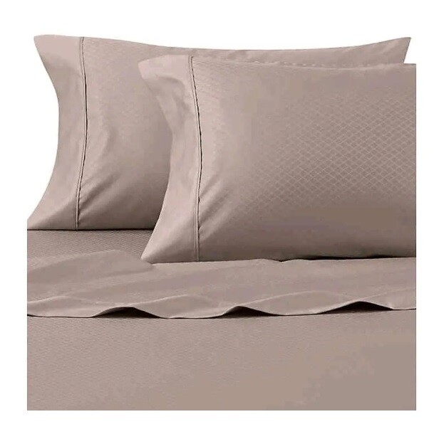 Wamsutta 625Thread Count PimaCott Std/Queen Pillowcases Diamond Taupe