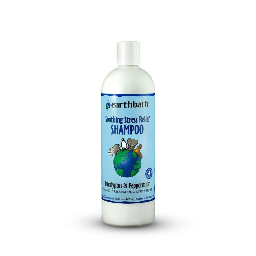 Earthbath Soothing Stress Relief Pet Shampoo 16 fl oz, Eucalyptus & Peppermint
