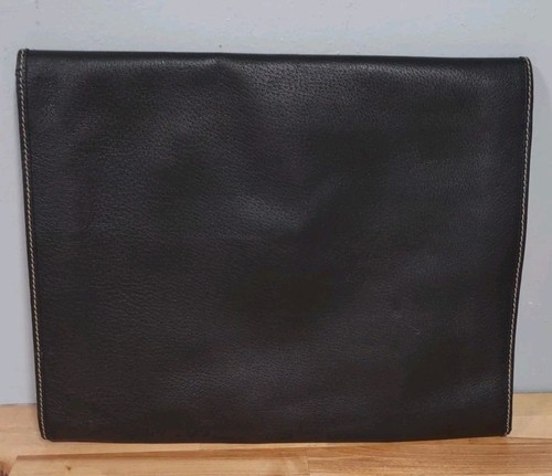 Portadocumenti/Portadocumenti Trussardi in pelle nera con serratura a chiave Made in Italy - Foto 8 di 11