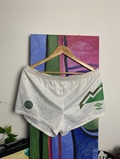Umbro Vintage The Celtic Short 70s 80s Monograme Soccer Shorts Archive Size L/XL
