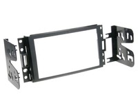 Autoradioblende Einbaurahmen Zier Blende Doppel-Din Schwarz FüR Buick Terraza
