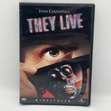 John Carpenters They Live DVD, 1988 Roddy Piper Alien Control Thriller OOP