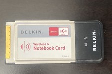 BELKIN Wireless G Notebook Network Card Model F5D7010 802.11g 32bit 54Mbp