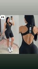 Women's Black One-Piece Activewear Jumpsuit Bodysuit Sleeveless Stretch — photo 10