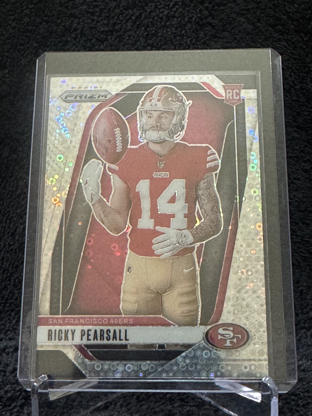 2024 Panini Prizm Ricky Pearsall VARIATION NO HUDDLE DISCO ROOKIE RC #34 49ers