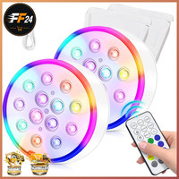 Poolbeleuchtung Unterwasser LED RGB Wiederaufladbar Wasserdicht Mit