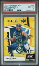 2022 Upper Deck Allure Aew Penta El Zero M #69 Yellow Taxi SSP PSA 10