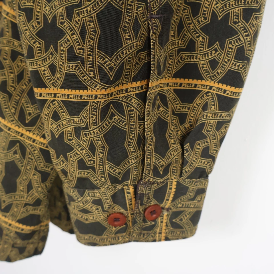 Camisa vintage Pelle Pelle Marc Buchanan AOP geométrica con botones XL 27,5x31,5 Foto 3 de 4