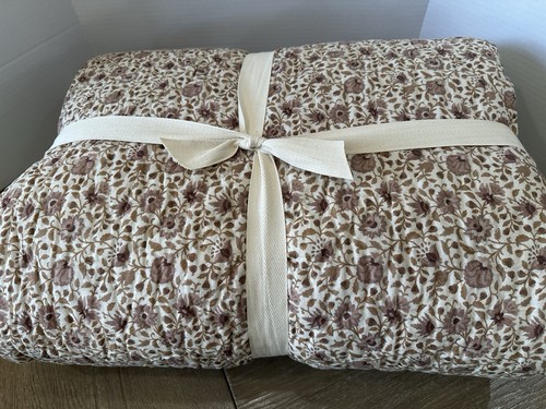 Rejuvenation Rosemary Hand Stitch Reversible Quilt King Cal King Floral