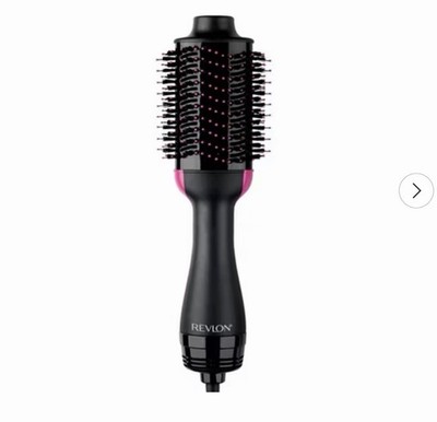 Revlon Hot Air Brush Dryer Hair Dryer Brush, Black and Pink