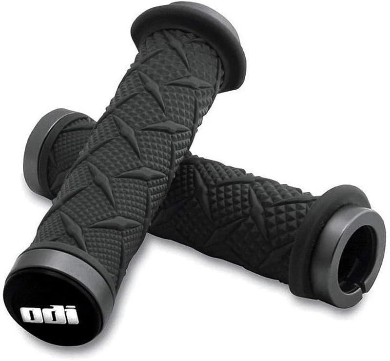 Patented Lock-On 130mm Hand Grips for ATVs - Lightweight & Stylish Black Design - Imagem 2 de 3