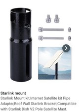 Starlink Pipe Adapter Mount Compatible with Gen 2 Starlink, with Anti-Rotation
