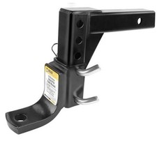 Adjustable Ball Mount, 5,000 lb Towing Capacity with 8  Position Height