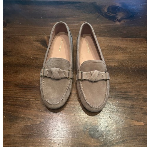 Cole Haan Emmie Knot Drivers Driving Style Beige Suede Loafers Womens Size 9.5 B - Picture 4 of 9