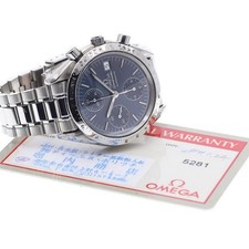 OMEGA SPEEDMASTER 3511.80 39mm SS Navy Dial Automatic Chronograph Date #C1918