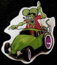 Rat Fink Sticker Convertible Vw Rat Rod 3 X 3 14 Glossy