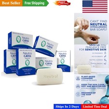Natural Cleanser Bar Soap for Face  Body - 6-Pack of 3.5 oz Hypoallergenic Bars