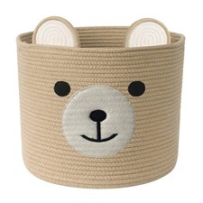 Bear Laundry Baskets Laundry Hamper Storage Baskets with Handles,Decorative B...