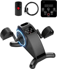 Under Desk Bike, Electric Mini Exercise Bike Pedal Exerciser for Leg/Arm Exercis