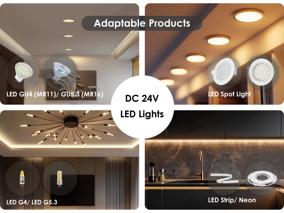 Transformador LED 24V dimmable TRIAC 12W 30W 50W 75W 100W 150W Alimentatore LED - Immagine 2 di 2