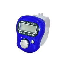 Blue Tally Counter Digital Hand Click Press Number Screen Tasbeeh Tasbih Finger