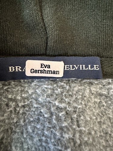 Brandy Melville Hoodie Womens One Size Green Oversized Heavyweight Zip Up Fade - Picture 5 of 8