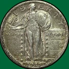 1923 Standing Liberty Quarter Almost Uncirculated AU Coin #40275