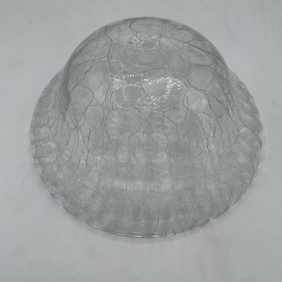 Crackle Glass Bowl Faux Antler Base Rustic Lodge Mountain Cabin Western 8.5” - Image 2 of 2