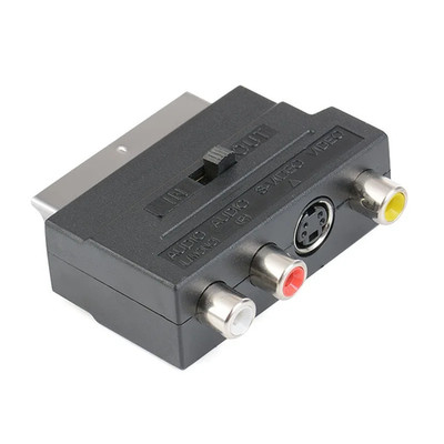 21Pin RGB Scart To 3RCA S-Video AV Adapter Composite Audio Video Cable