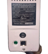 SONY LAM-Z03 Sound Gate Net MD CD Mini Component System Junk For Parts White