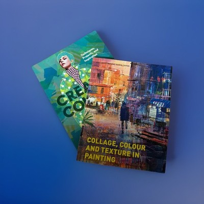 Creative Collage Naomi Vona + Collage Colour Texture Painting Art Books Bundle
