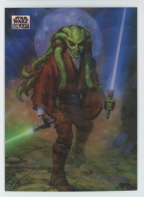 2025 Topps Chrome Star Wars Galaxy Green Wave Kit Fisto 99 #44 C75