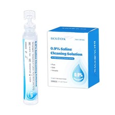 0.9 Saline Cleaning Solution, Normal Solution, 15ml Each, 20 per Box