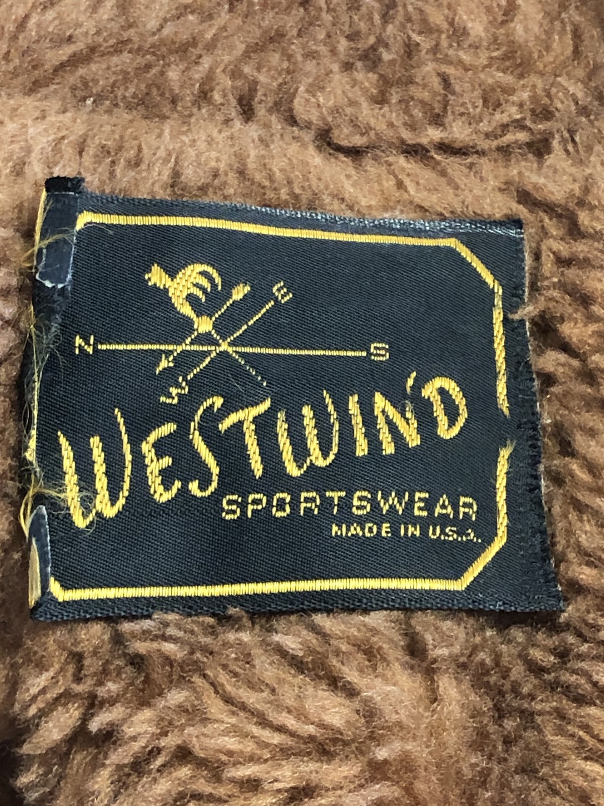 Vintage Westwind Coat Mens Large Brown Corduroy Sherpa Lined Workwear Pockets image 3