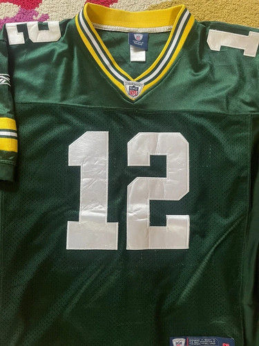 Green Bay Packers Aaron Rodgers #12 NFL Football Jersey Mens Size 48 Reebok Sewn - Picture 3 of 9