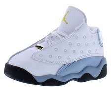 Nike Jordan 13 Retro Leather Infant/Toddler Shoes Size 4, Color: White/Yellow