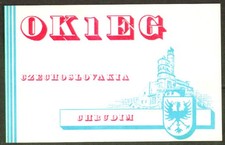 OK1EG Chrudim Czechoslovakia QSL postcard 1971