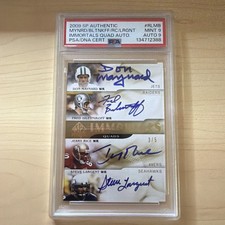 2009 SP Authentic Immortals Quad Auto Maynard/Bilentikoff/Rice/Largent 3/5 Rare
