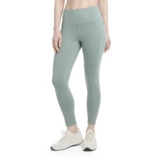 Jockey Women's High Waist Mesh Trim Crop Active X-Large, Chinois Green