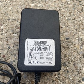 UNTESTED Vintage Coleco ColecoVision Power Supply 55416 OEM 4-Pin AC Adapter