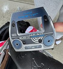 Odyssey Ai-One Jailbird Mini Mallet Putter RH Black/Silver/Blue