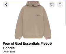 Size S Brand New Fear of God Essentials DESERT SAND sweatshirt 100 Authentic