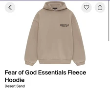 Size S Brand New Fear of God Essentials DESERT SAND sweatshirt 100% Authentic