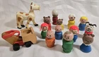 Vintage Fisher Price Little People Lot Mostly Wood