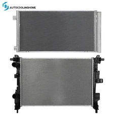 Cooling Radiator And A/C Condenser For 2015 2016 2017 18-2021 Jeep Renegade 2.4L
