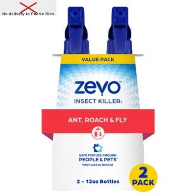 Ant, Roach, Fly Multi-Insect Trigger Spray - 12 fl oz/2ct: Safe for Kids & Pets