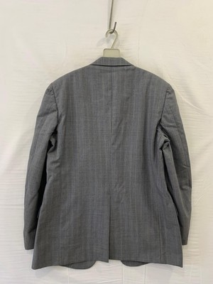 Vtg Christian Dior Grand Luxe Collection Wool Blazer Jacket Gray